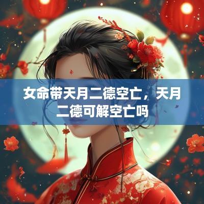 女命带天月二德空亡，天月二德可解空亡吗