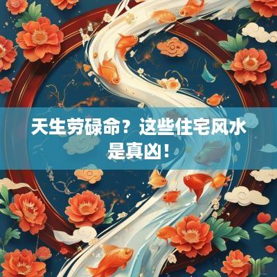天生劳碌命？这些住宅风水是真凶！