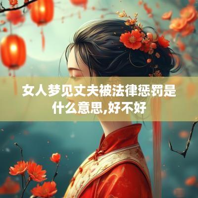 女人梦见丈夫被法律惩罚是什么意思,好不好