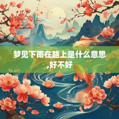 梦见下雨在路上是什么意思,好不好