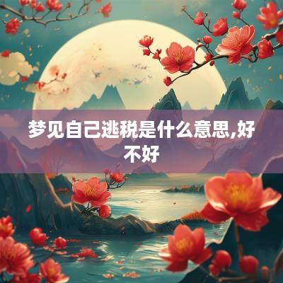 梦见自己逃税是什么意思,好不好