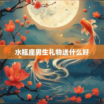 水瓶座男生礼物送什么好