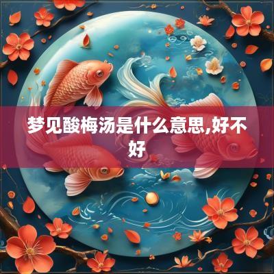 梦见酸梅汤是什么意思,好不好