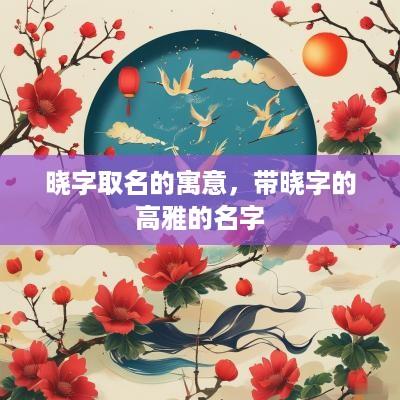 晓字取名的寓意，带晓字的高雅的名字