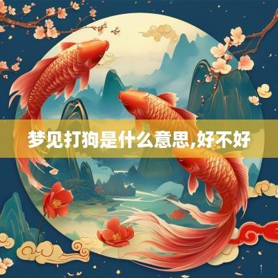 梦见打狗是什么意思,好不好