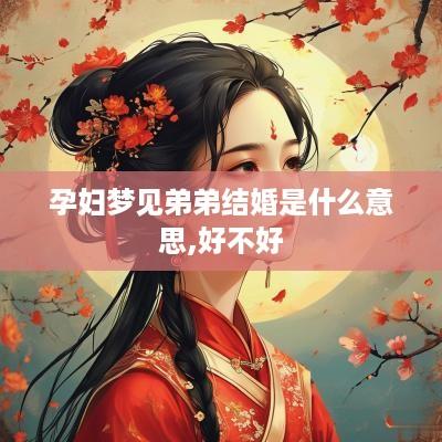 孕妇梦见弟弟结婚是什么意思,好不好