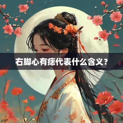 右脚心有痣代表什么含义？