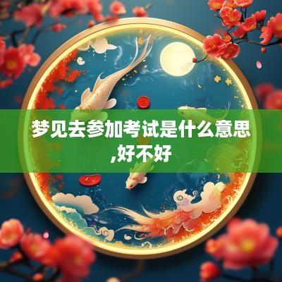 梦见去参加考试是什么意思,好不好