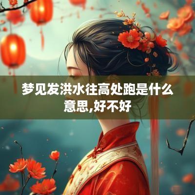 梦见发洪水往高处跑是什么意思,好不好