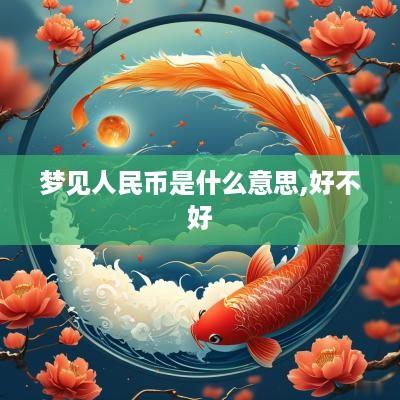 梦见人民币是什么意思,好不好