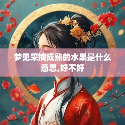 梦见采摘成熟的水果是什么意思,好不好