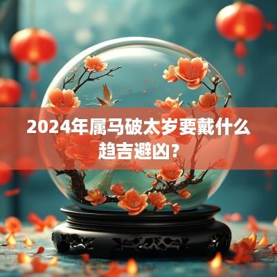 2025年属马破太岁要戴什么趋吉避凶？