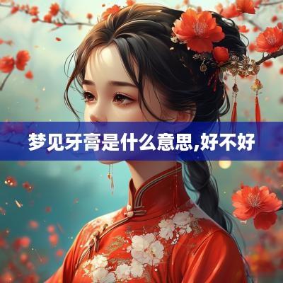 梦见牙膏是什么意思,好不好