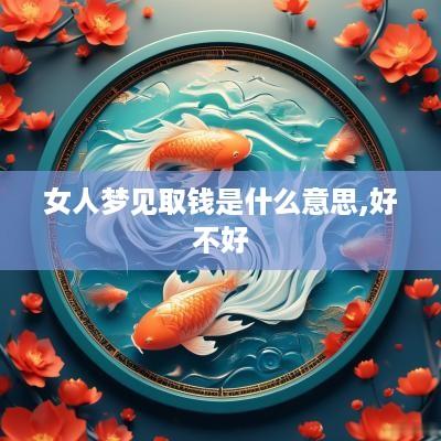 女人梦见取钱是什么意思,好不好