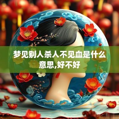 梦见别人杀人不见血是什么意思,好不好 梦见别人杀人不见血是什么意思,好不好