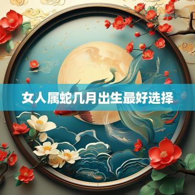 女人属蛇几月出生最好选择