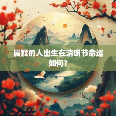属猴的人出生在清明节命运如何？