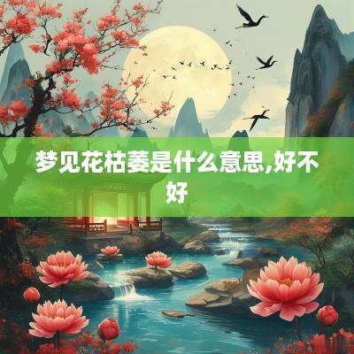 梦见花枯萎是什么意思,好不好
