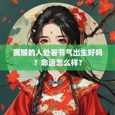 属猴的人处暑节气出生好吗？命运怎么样？