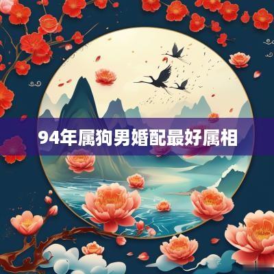 94年属狗男婚配最好属相