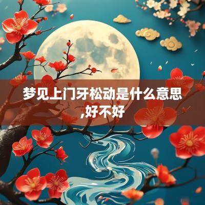 梦见上门牙松动是什么意思,好不好