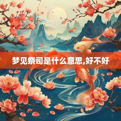梦见祭司是什么意思,好不好