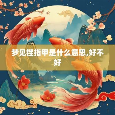 梦见锉指甲是什么意思,好不好