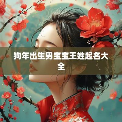 狗年出生男宝宝王姓起名大全