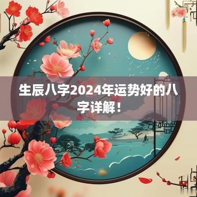 生辰八字2025年运势好的八字详解！
