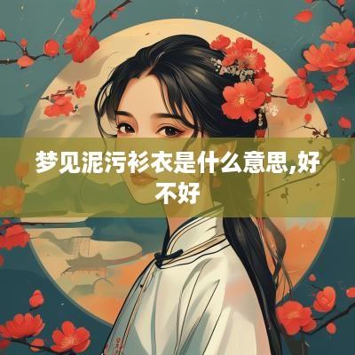 梦见泥污衫衣是什么意思,好不好