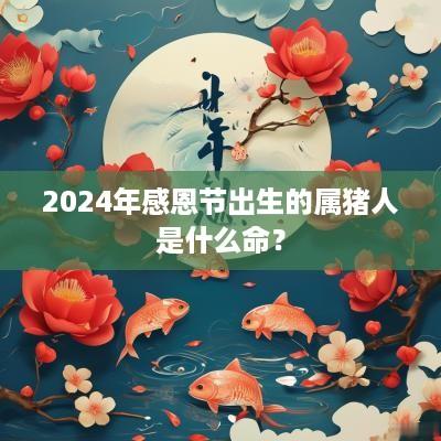 2025年感恩节出生的属猪人是什么命？