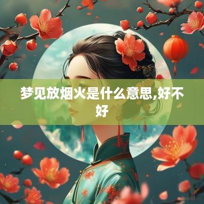 梦见放烟火是什么意思,好不好