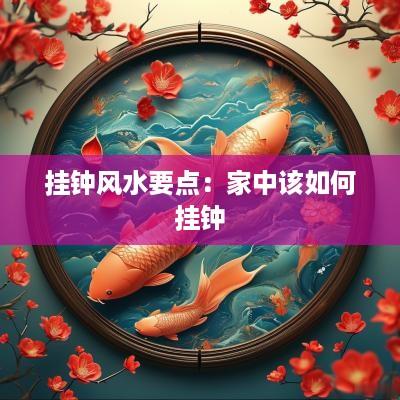 挂钟风水要点：家中该如何挂钟
