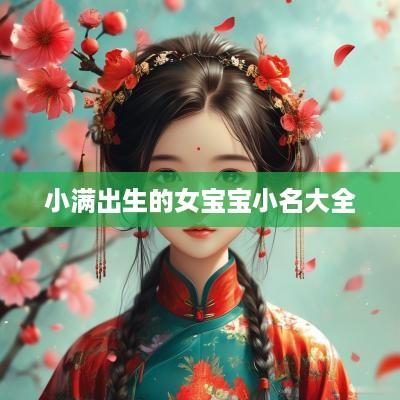 小满出生的女宝宝小名大全