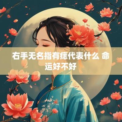 右手无名指有痣代表什么 命运好不好