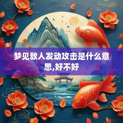梦见敌人发动攻击是什么意思,好不好