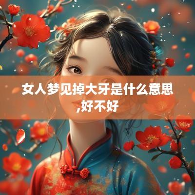 女人梦见掉大牙是什么意思,好不好