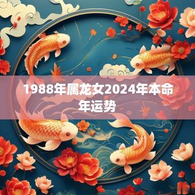 1988年属龙女2025年本命年运势