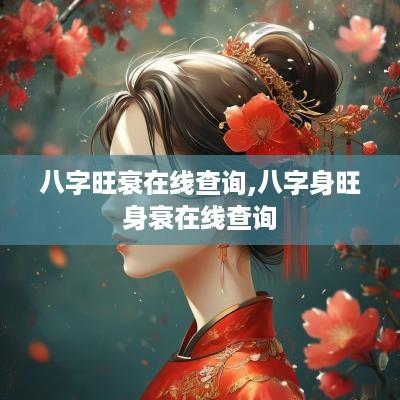 八字旺衰在线查询,八字身旺身衰在线查询