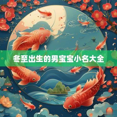 冬至出生的男宝宝小名大全
