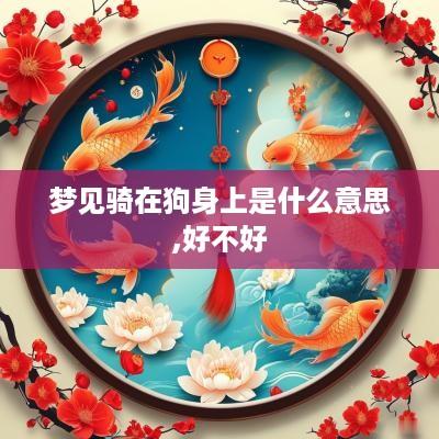 梦见骑在狗身上是什么意思,好不好