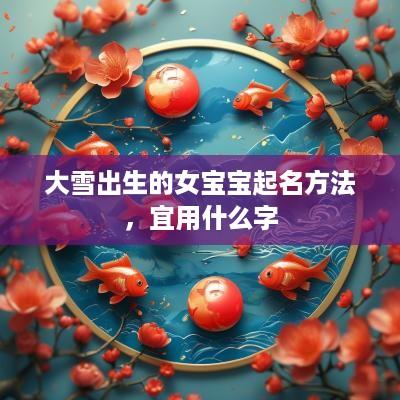 大雪出生的女宝宝起名方法，宜用什么字