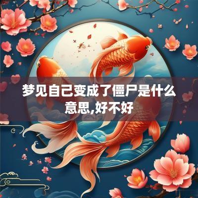 梦见自己变成了僵尸是什么意思,好不好