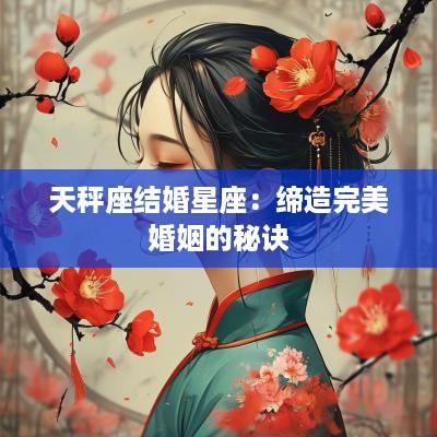 天秤座结婚星座：缔造完美婚姻的秘诀