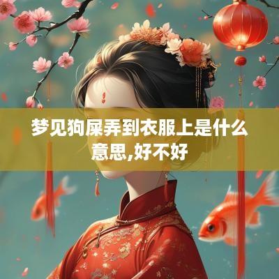 梦见狗屎弄到衣服上是什么意思,好不好