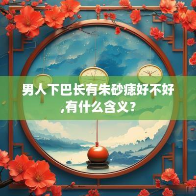 男人下巴长有朱砂痣好不好,有什么含义？