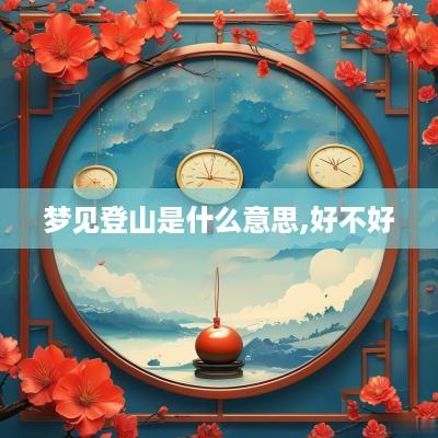 梦见登山是什么意思,好不好