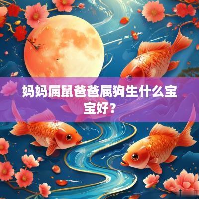 妈妈属鼠爸爸属狗生什么宝宝好？
