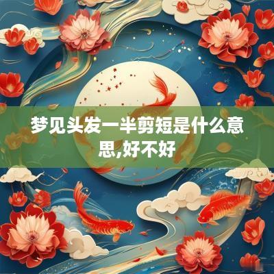 梦见头发一半剪短是什么意思,好不好