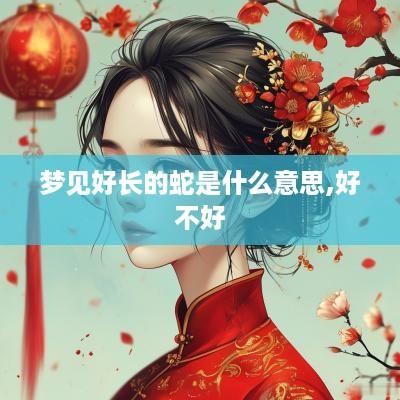梦见好长的蛇是什么意思,好不好
